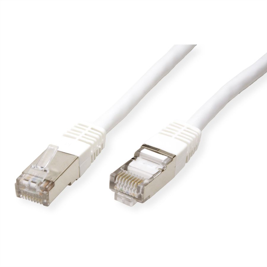 VALUE Patchkabel Cat.6 (Class E) S/FTP (PiMF), weiß, 5 m