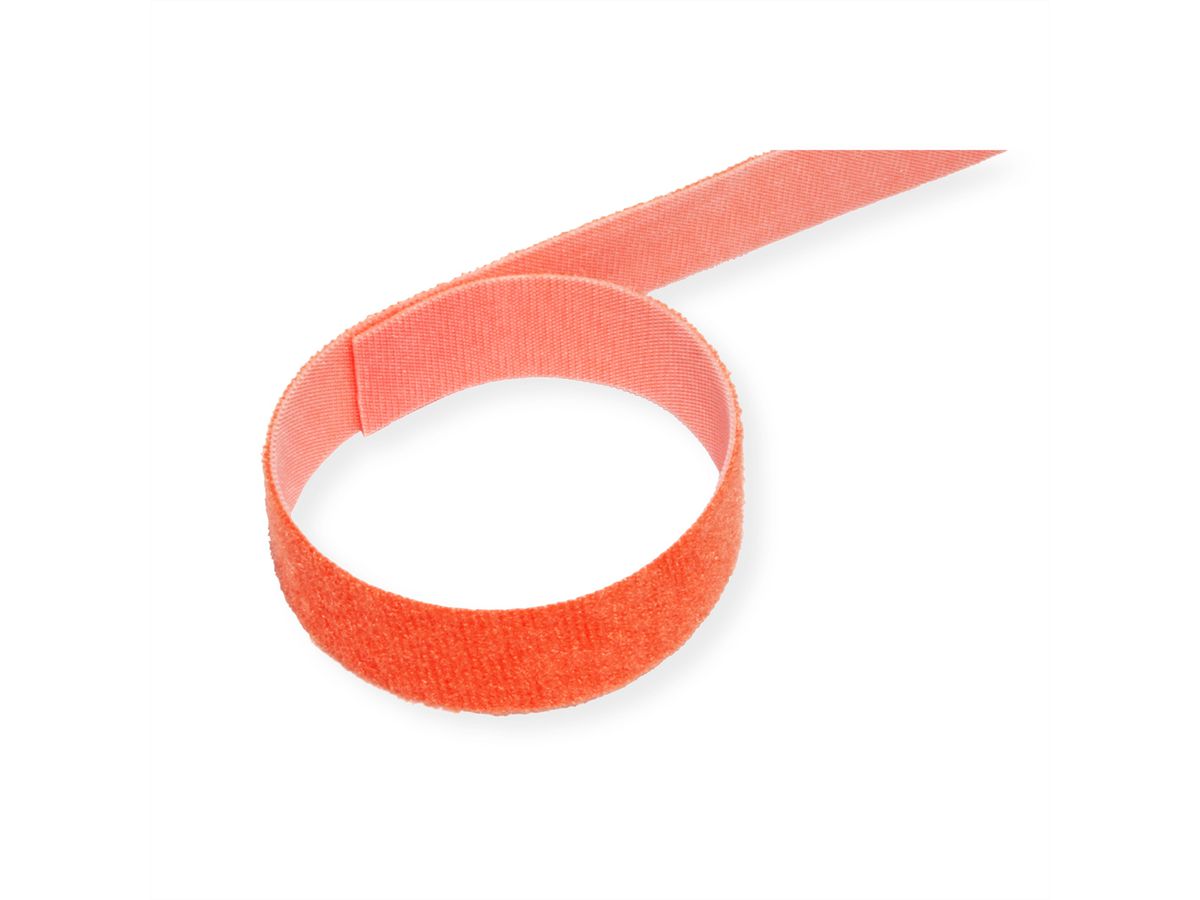 VELCRO® One Wrap® Band 20 mm breit, orange, 25 m