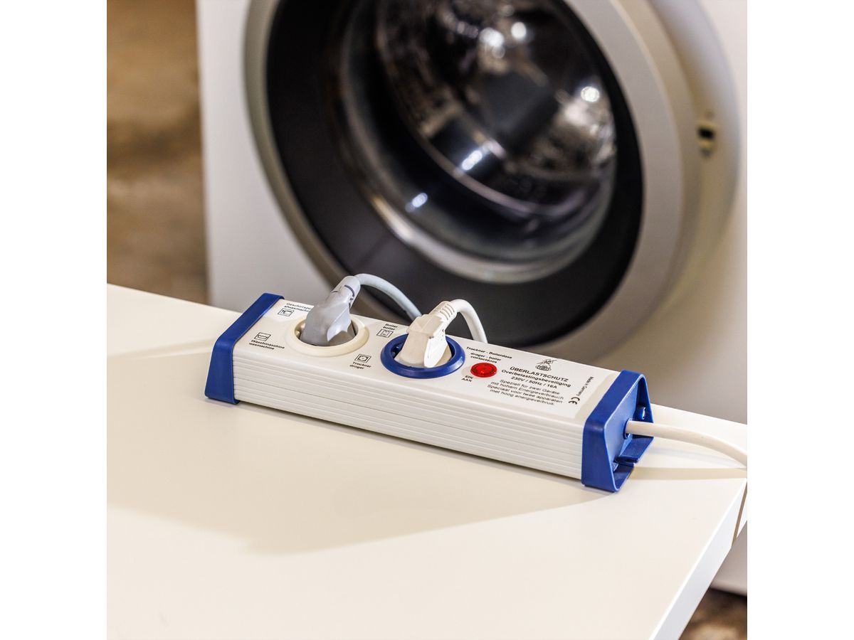 BACHMANN Überlastschutz-Steckdosenleiste, 2-fach