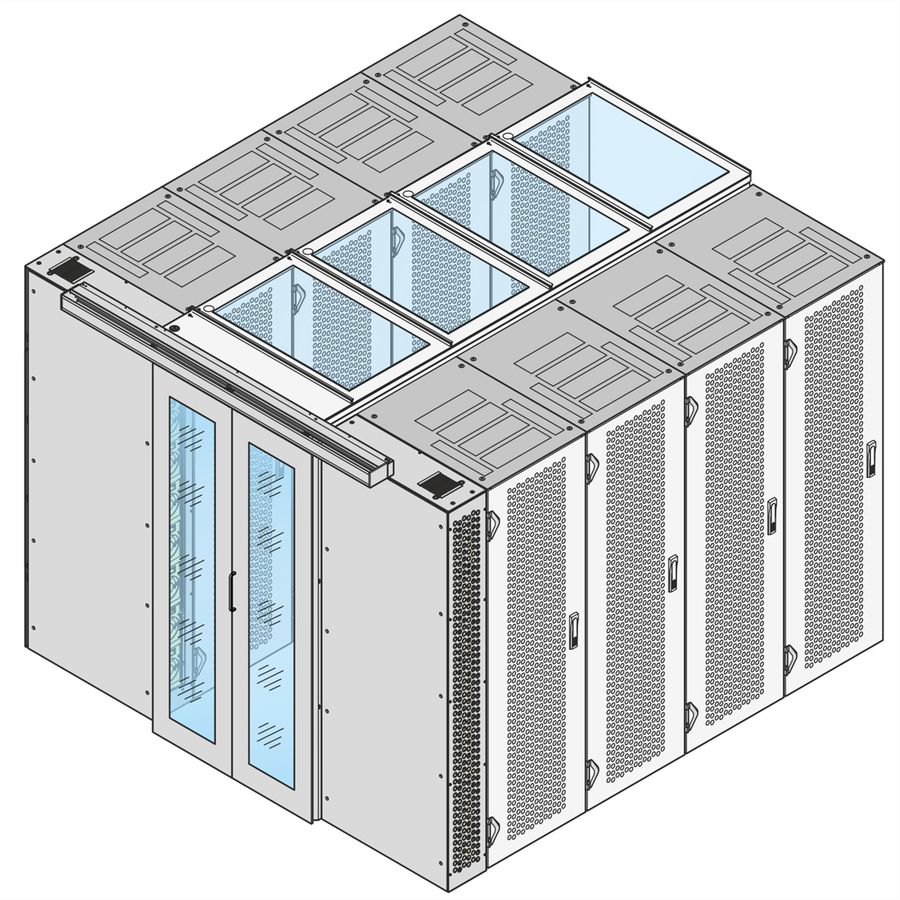 SCHROFF EINHAUSUNG DACH 1200B 200T