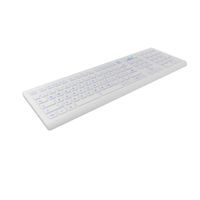 KeySonic KSK-8031INEL-Wh Hygienetastatur Full-Size Industrietastatur weiß