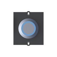 BACHMANN Rahmen 1x Taster Edelstahl, beleuchtet blau