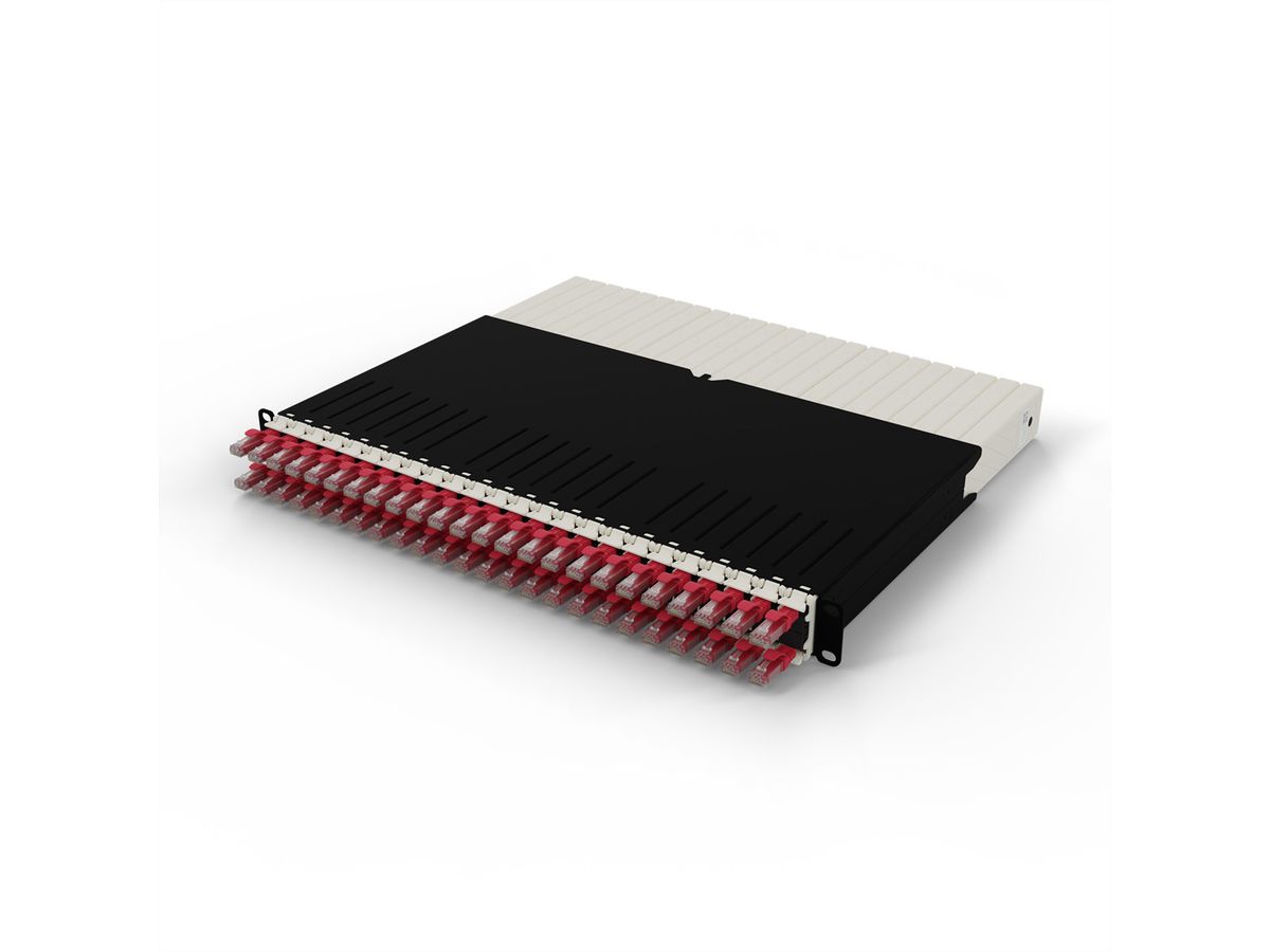 patchbox.one 8RU UTP rot Cat.6a 0,8m