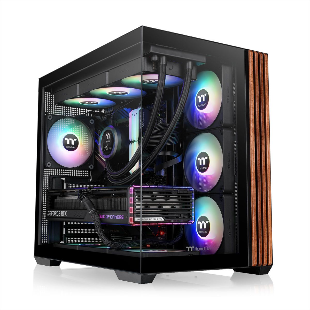 Thermaltake View 380 WS ARGB Mid Tower Gehäuse, schwarz