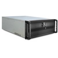 19" Servergehäuse 4U-4129L, 4HE, lange Version, schwarz
