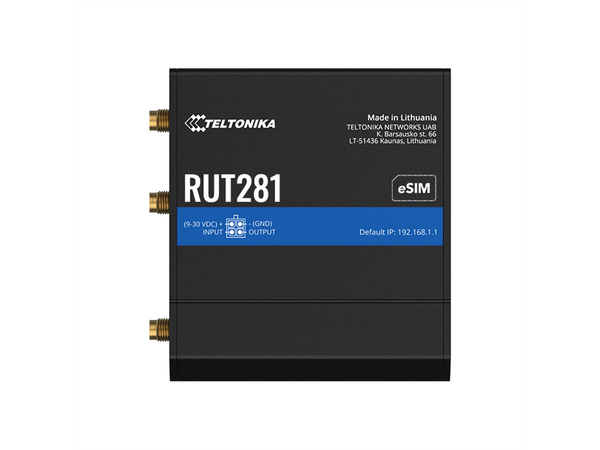 TELTONIKA RUT281 CAT4 LTE Router SIM und eSIM