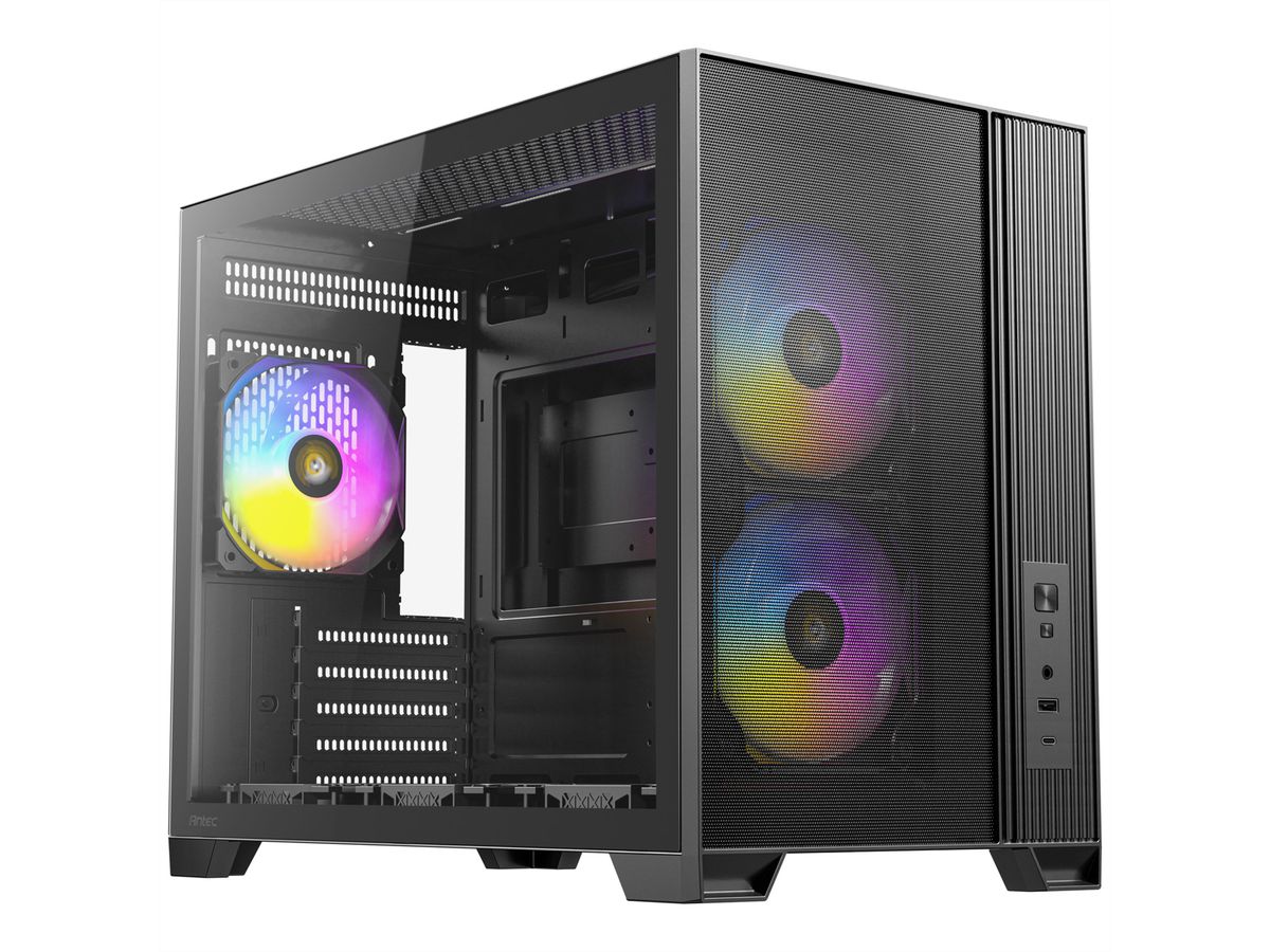 ANTEC FLUX M ATX/Micro-ATX/ITX Midi Tower PC Gehäuse , schwarz