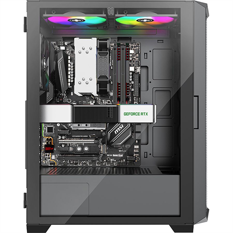 Xilence Xilent Blade II X613 RGB Gaming PC Gehäuse, RGB ATX Midi Tower