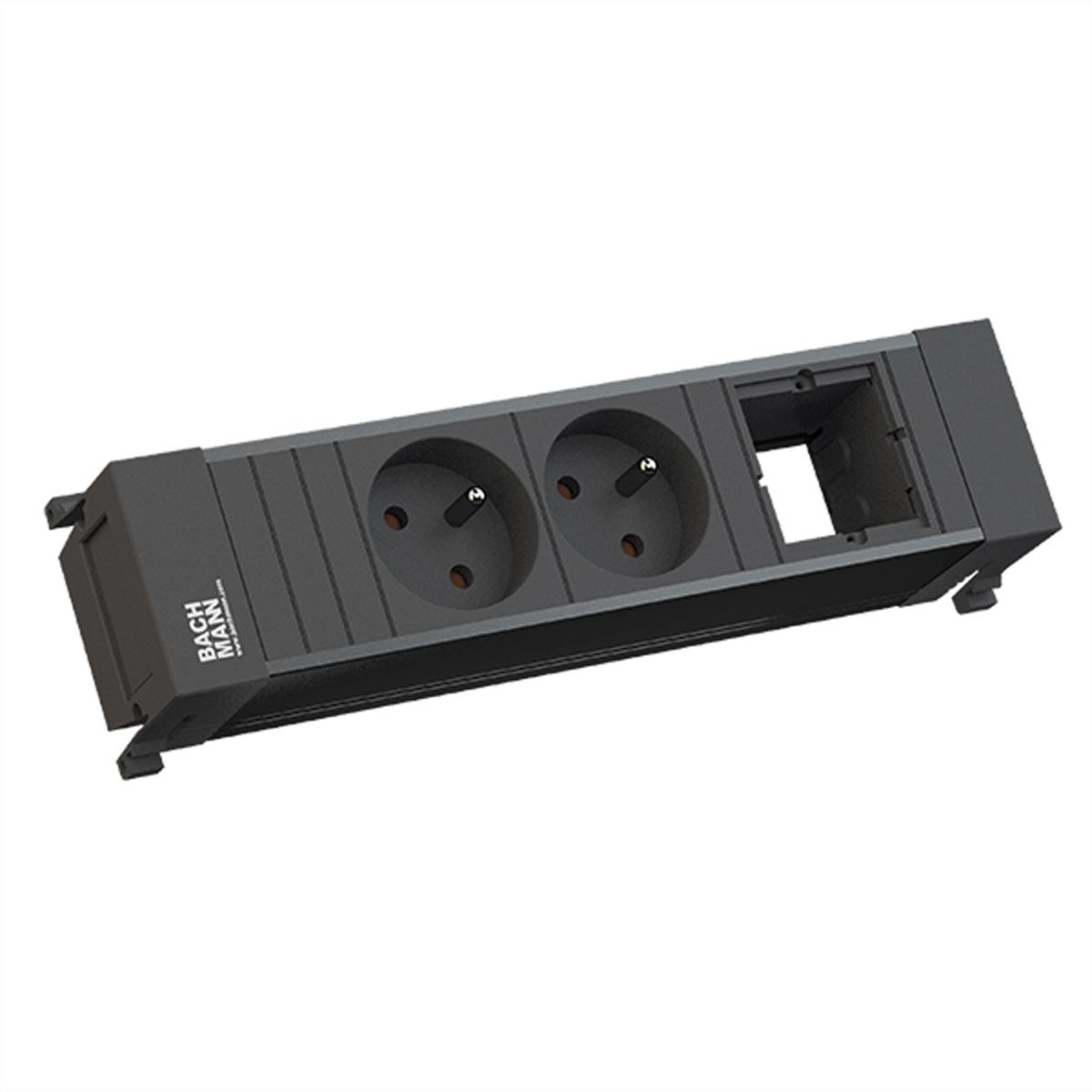 BACHMANN POWER FRAME 2xUTE 1xCM Kunststoffprofil schwarz