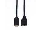 ROLINE USB 3.2 Gen 1 Kabel, C-Micro B, ST/ST, schwarz, 0,5 m