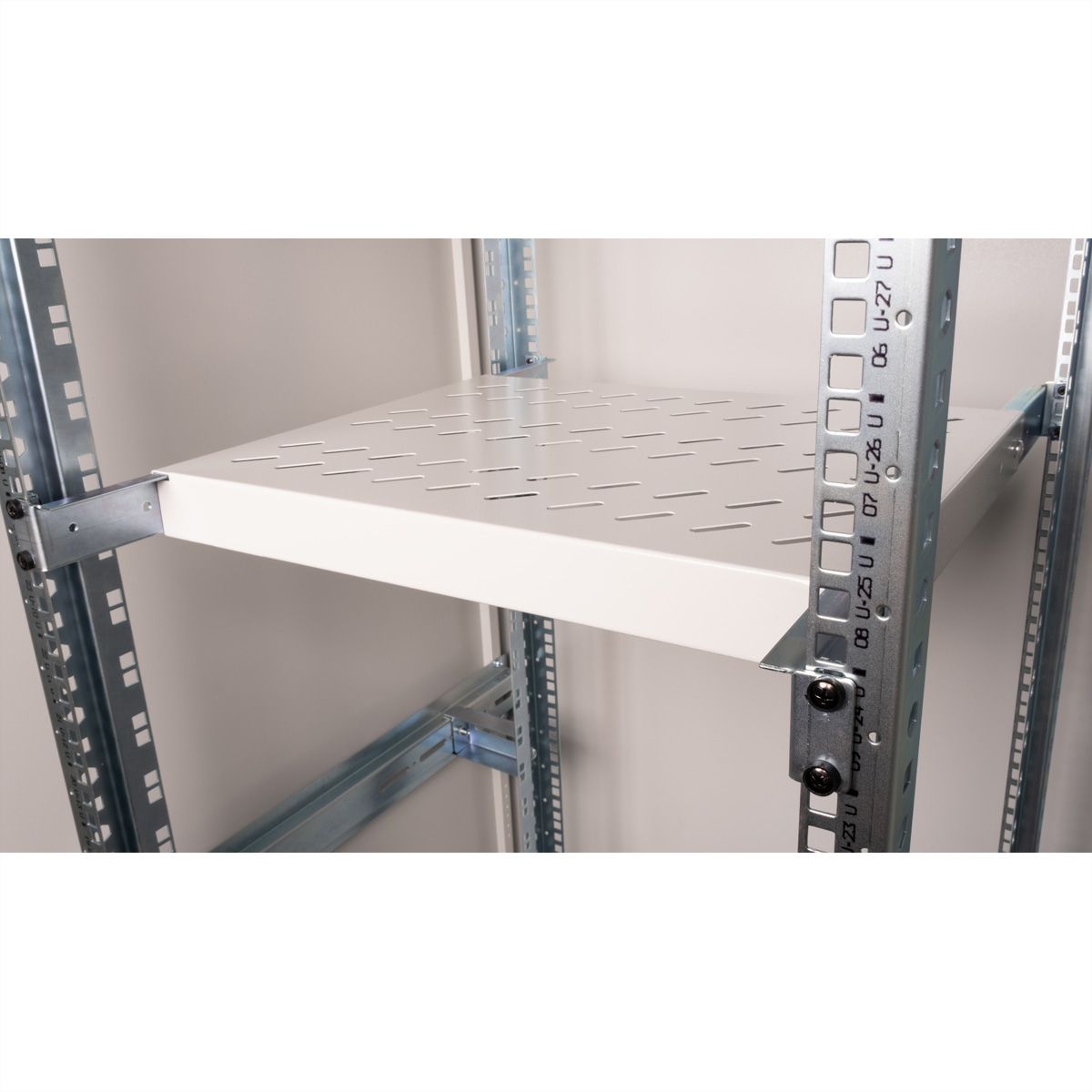 ROLINE 19-Zoll Fachboden 1 HE, 350 T 50 kg grau
