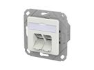 METZ CONNECT E-DAT C6A LSA++ Dose, 2 Port, UPk, verkehrsweiß
