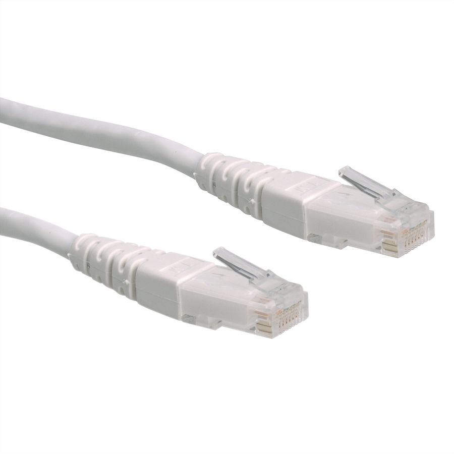ROLINE Patchkabel Cat.6 (Class E) UTP, weiß, 0,5 m