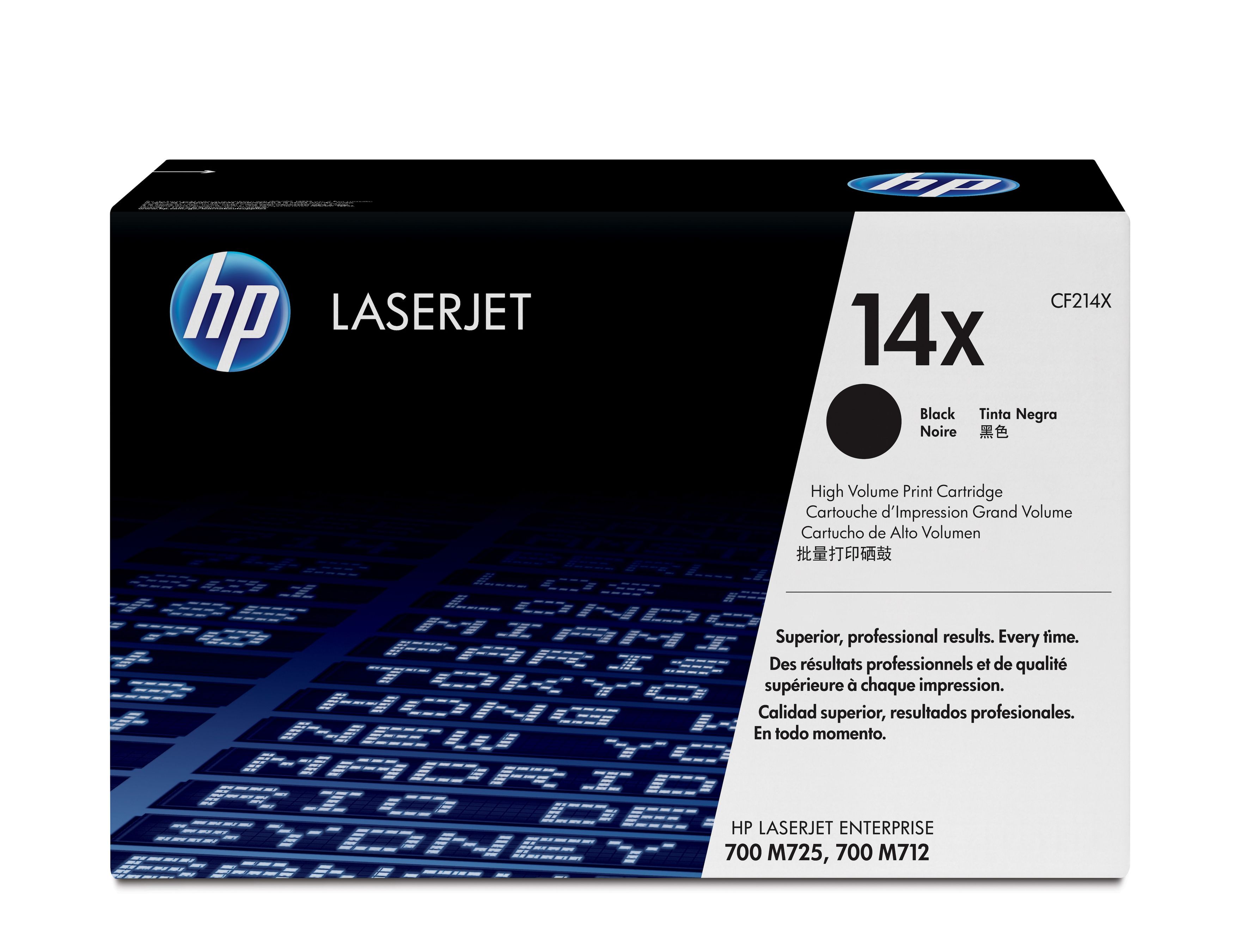 HP 14X Schwarz Original LaserJet Tonerkartusche mit hoher Reichweite