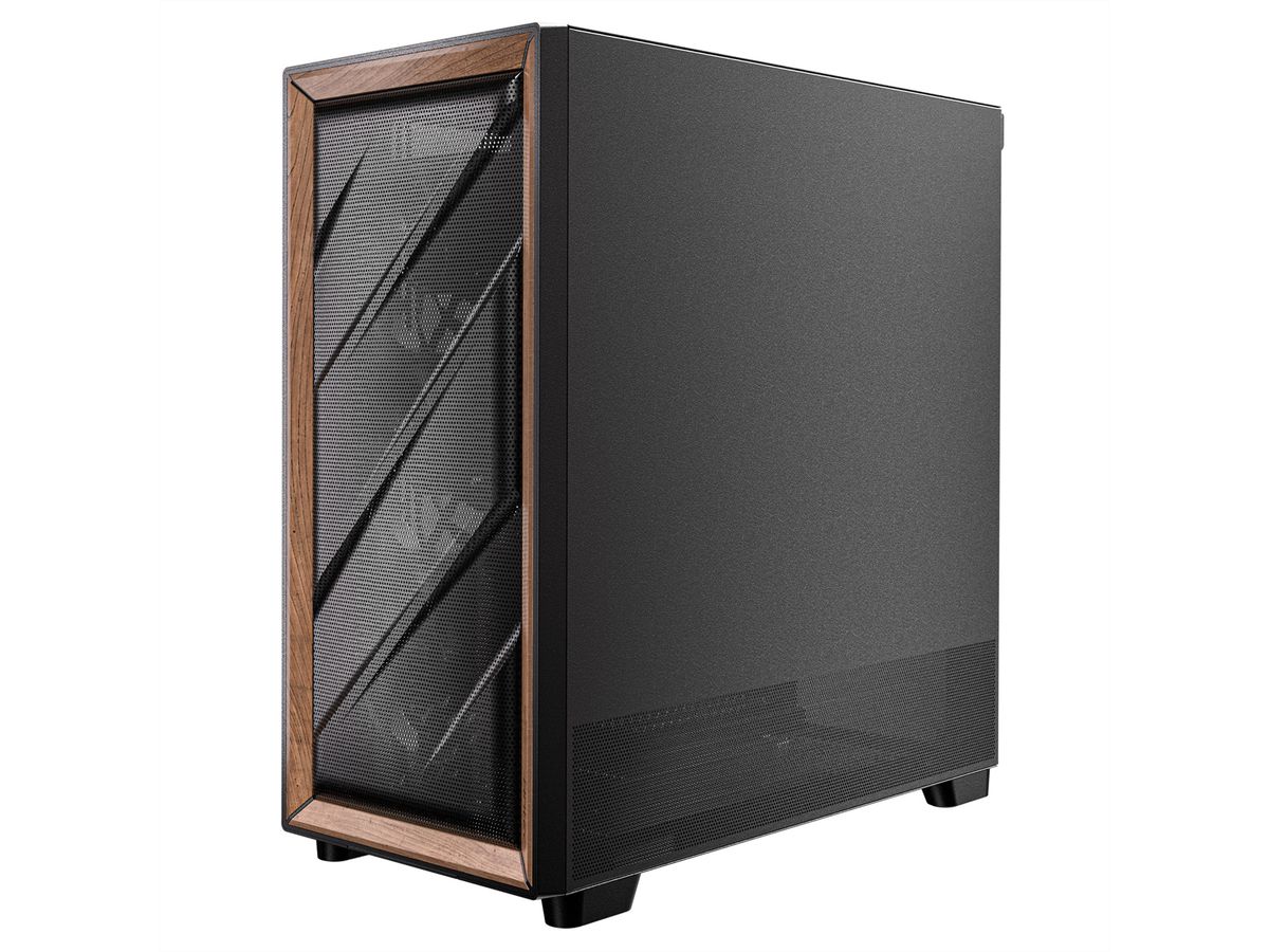 ANTEC FLUX PC Gehäuse Midi Tower Gaming ATX, schwarz