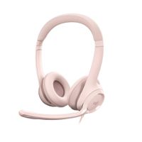 Logitech H390 Kopfhörer Kabelgebunden Kopfband Büro/Callcenter USB Typ-A Pink
