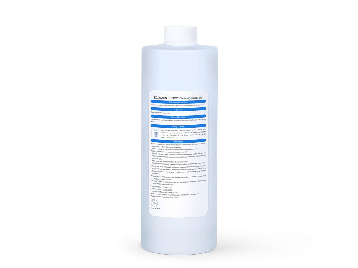 Ecovacs DEEBOT Reinigungslösung 1L, zu X1/T10, alle Serien von Deebot