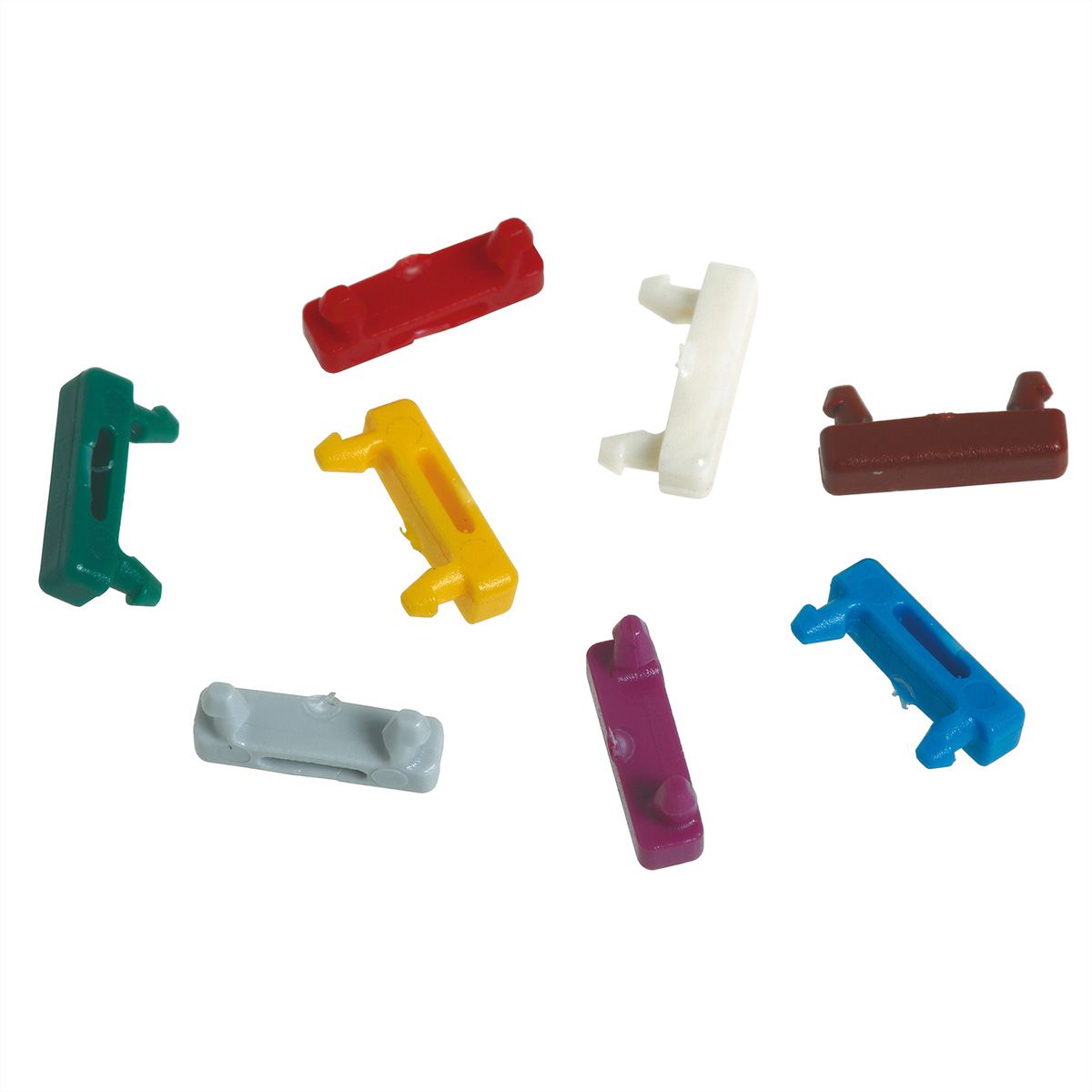 EasyLan DualBoot® Steckermarkierungsclips, 100 Stück, blau