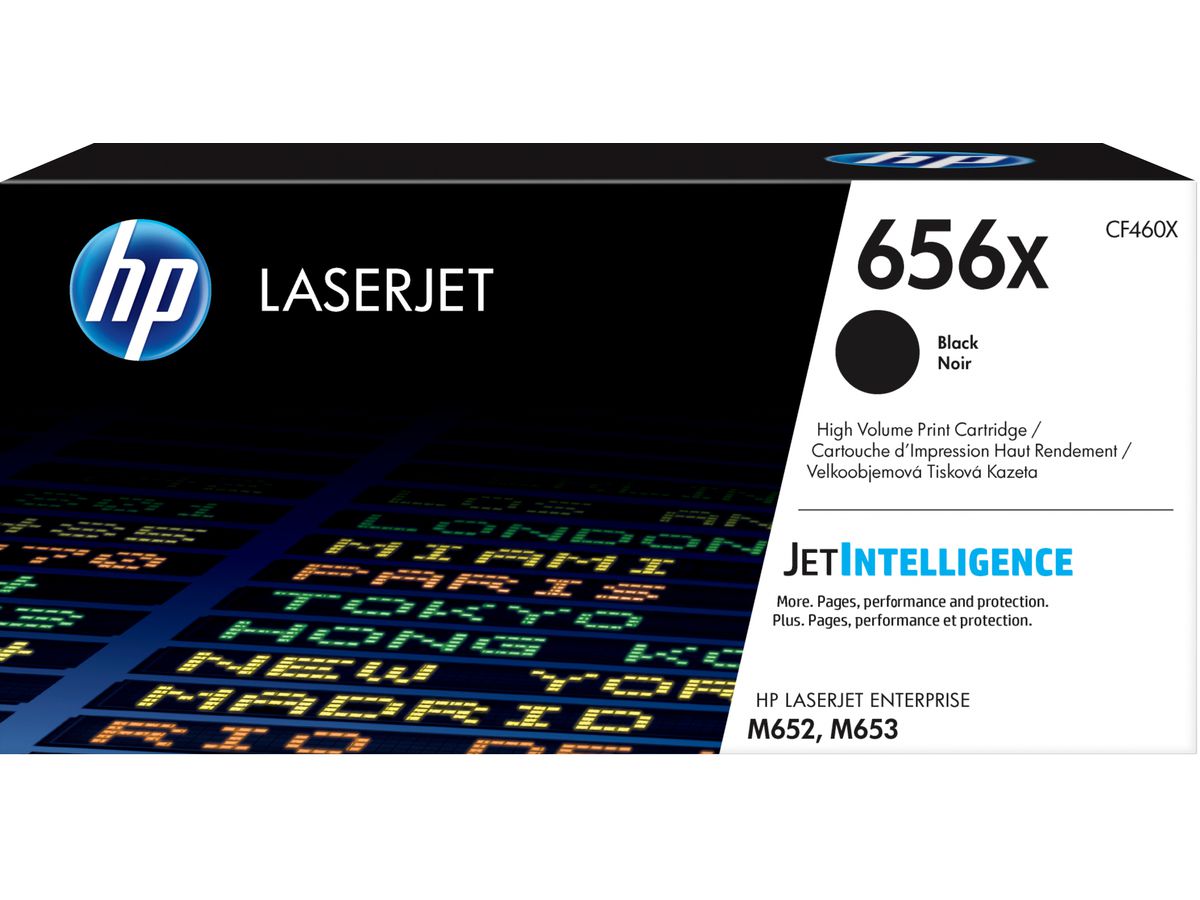 HP 656X Schwarz Original LaserJet Tonerkartusche mit hoher Reichweite