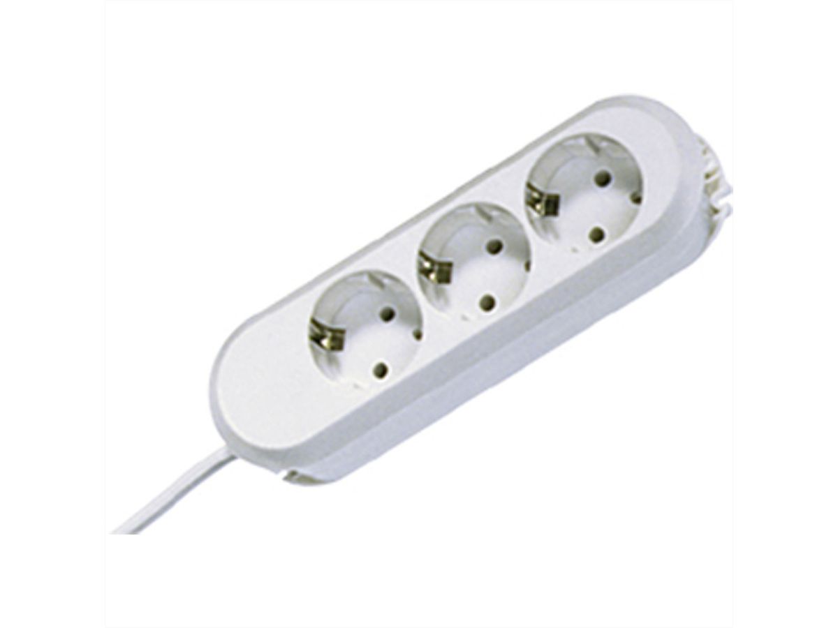 BACHMANN SMART Steckdosenleiste 3x Schutzkontakt, weiß, 1,5 m