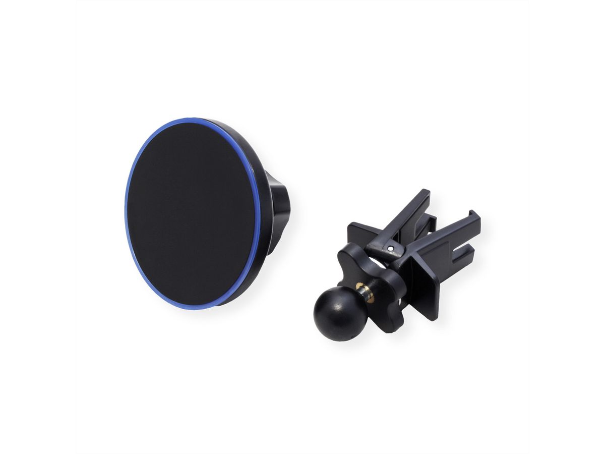 ROLINE Kfz-Magnet-Smartphone-Halter und Induktionsladegerät, 15W