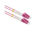 VALUE LWL-Kabel 50/125µm OM4, LC/LC, Low-Loss-Stecker, violett, 2 m