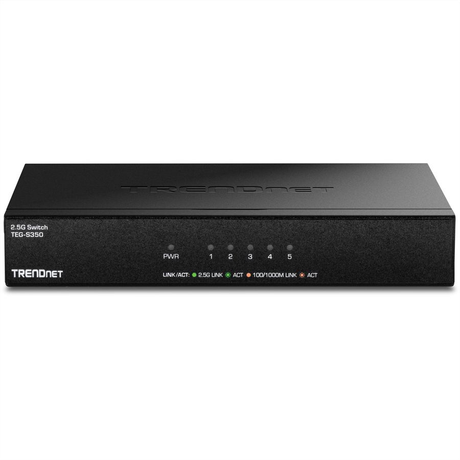 TRENDnet TEG-S350 5-Port 2.5G Switch, Unmanaged, schwarz