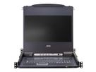 ATEN CL5716M 43cm-LCD KVM Switch, USB-PS/2, VGA, 16 Ports, DE-Layout