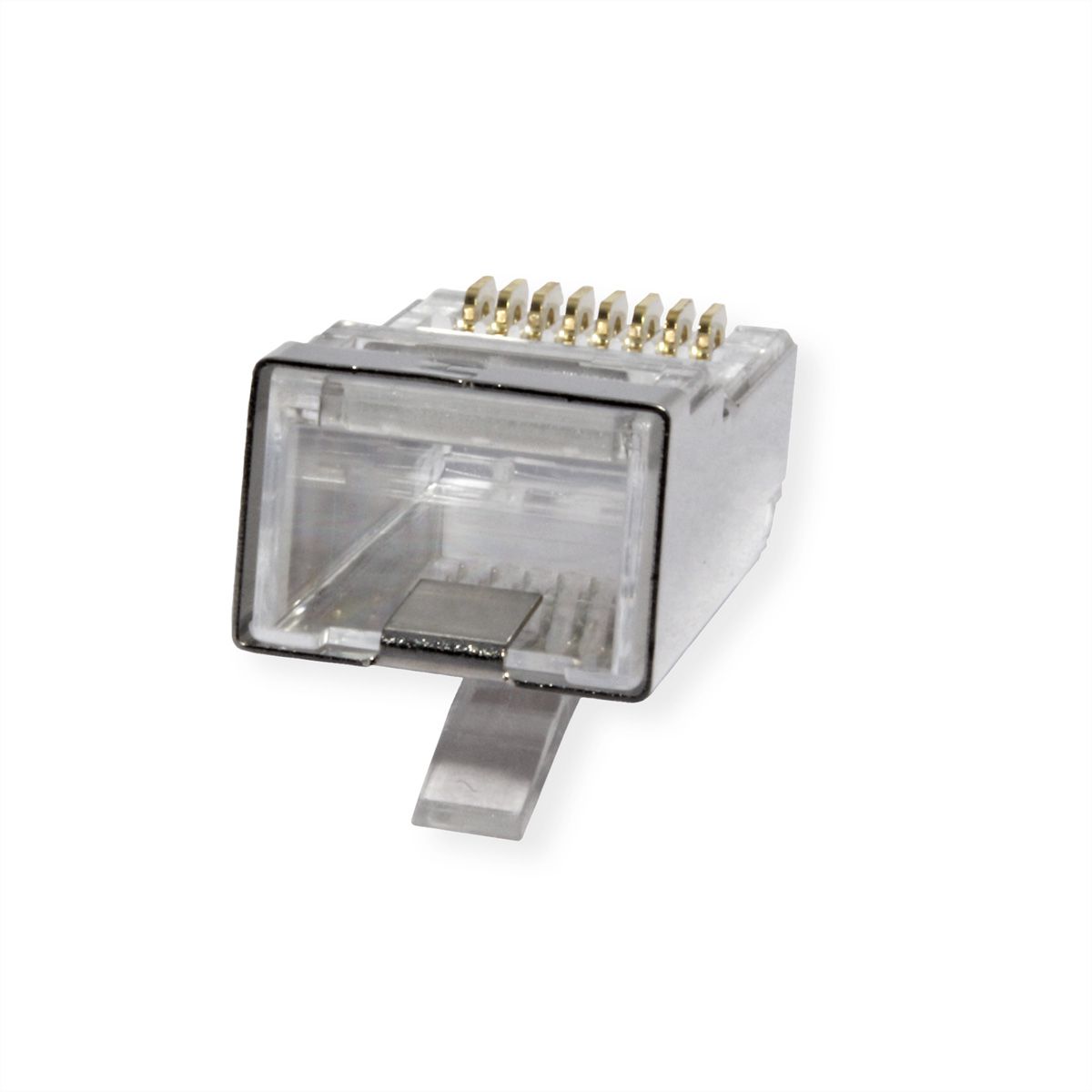 ROLINE RJ-45 Modular Plug geschirmt Cat.6A (Class EA), für Massiv-/Litzendraht, 10 St.
