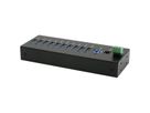 EXSYS EX-11230HMS 10 Port USB 3.2 Gen 1 HUB Din-Rail Kit und Wand VIA VL811+ Chipset