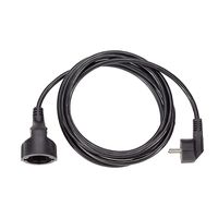 BACHMANN Schutzkontakt-Verlängerungskabel, 230VAC, schwarz, 5 m