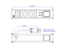 BACHMANN POWER FRAME 2xCH 0° 1xCM 1xUSB A/C 22W 0,2m GST18,weiss