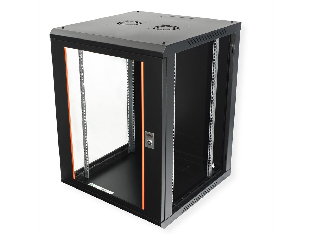 ROLINE 19-Zoll Wandgehäuse Basic Plus 15HE, 600x600 BxT schwarz