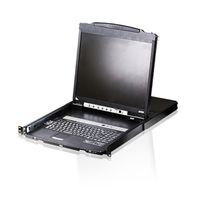 ATEN CL5816N 48cm-LCD KVM Switch USB-PS/2,VGA, 16 Port, IT-Layout