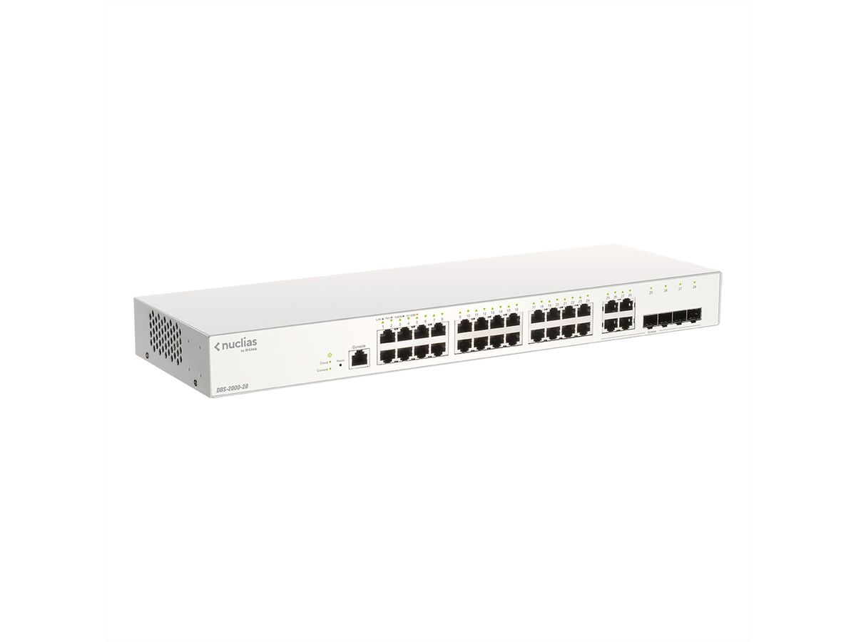 D-Link DBS-2000-28 Gigabit Switch 28-Port Nuclias Cloud Managed Layer2