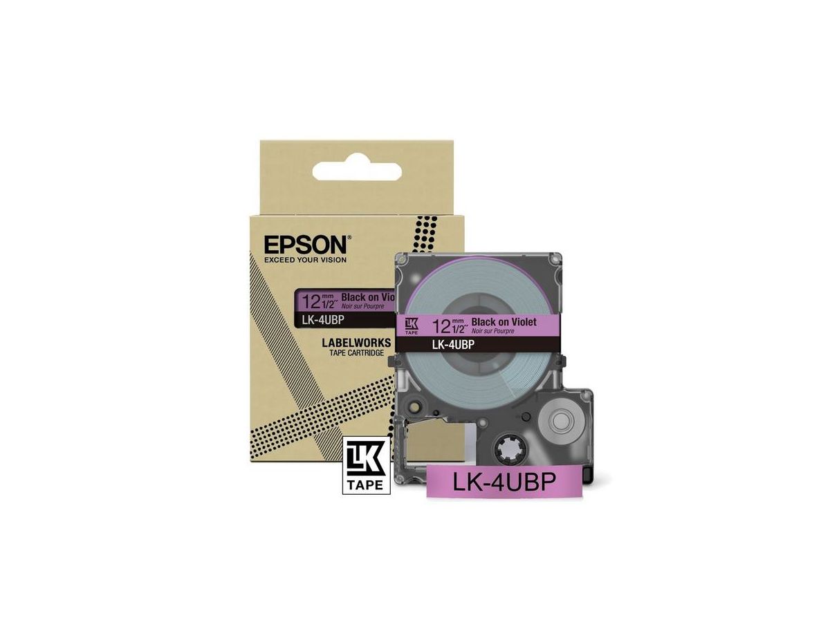Epson LK-4UBP Schwarz, Violett