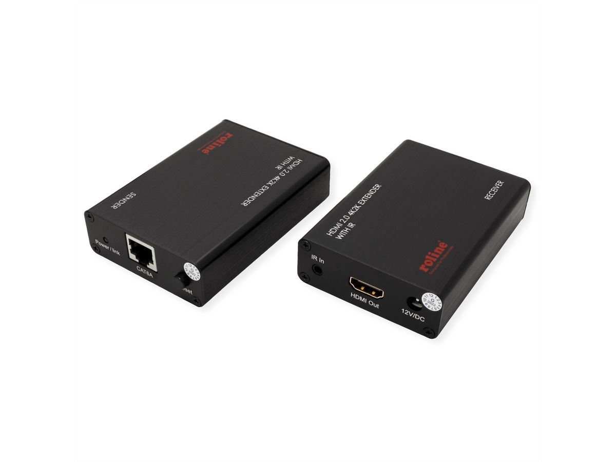 ROLINE HDMI A/V Extender über Kat.6A Kabel, 4K@60Hz, 30 m