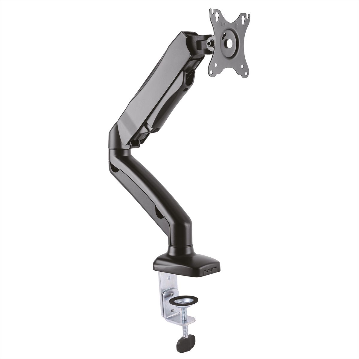 VALUE LCD-Arm, Tischmontage, Gasfeder, 5 Gelenke, 13-27 Zoll, bis 6,5 kg, schwarz