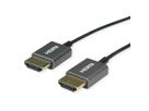 ROLINE 4K HDMI Ultra HD Kabel mit Ethernet, ST/ST, ultra-slim, koaxial, schwarz, 2 m