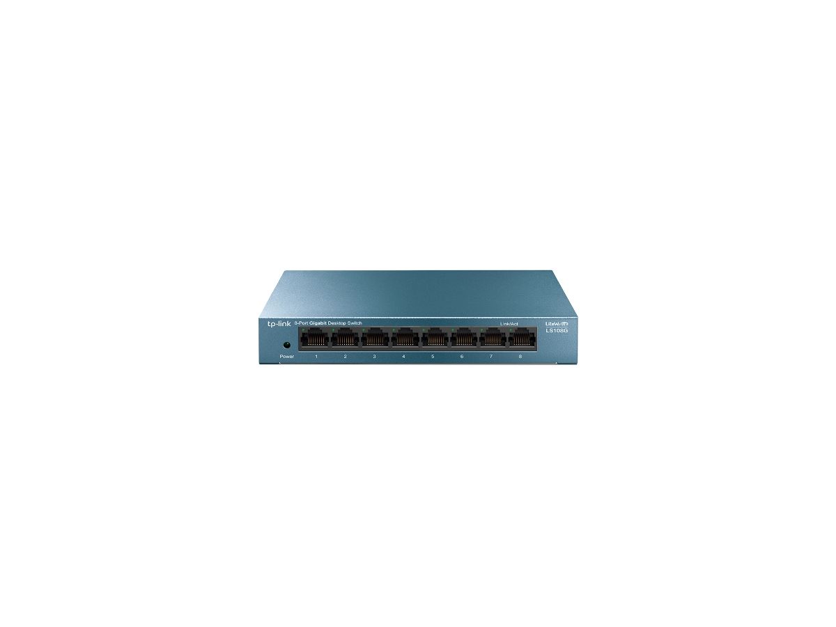 TP-LINK LS108G Netzwerk-Switch Unmanaged Gigabit Ethernet (10/100/1000) Blau