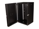 ROLINE 19-Zoll Wandgehäuse Pro 20 HE, 600x600 BxT zweiteilig schwenkbar schwarz