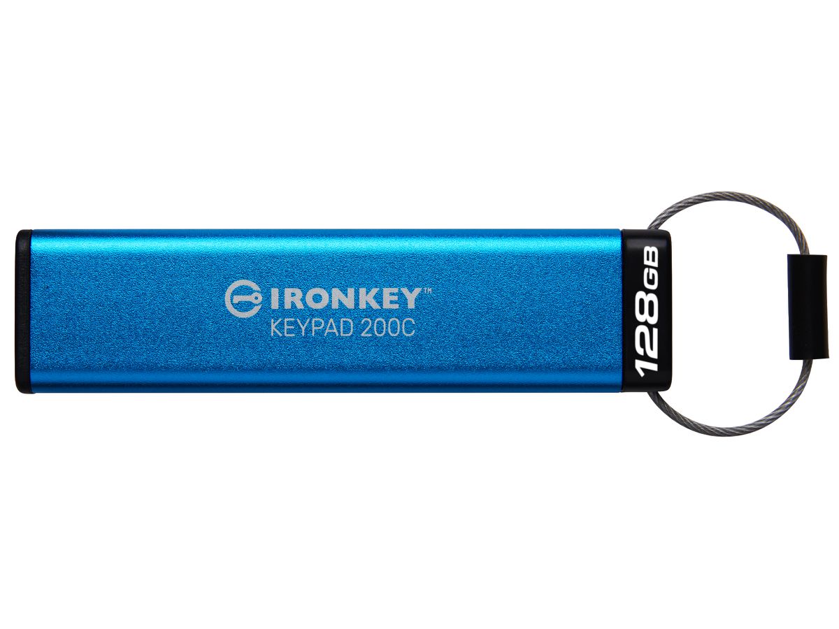 Kingston Technology IronKey 128GB USB-C Keypad 200C, FIPS 140-3 Lvl 3 (ausstehend) AES-256