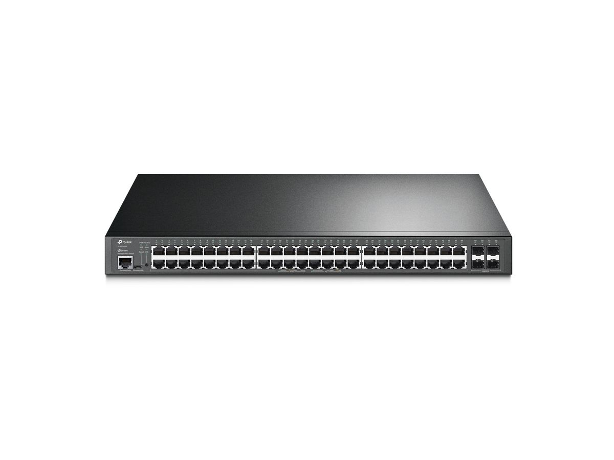 TP-Link TL-SG3452P Netzwerk-Switch Managed L2/L3 Gigabit Ethernet (10/100/1000) Power over Ethernet (PoE) 1U Schwarz