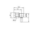 TELEGÄRTNER SMA-Winkelstecker, G8 für RG-316, Crimp