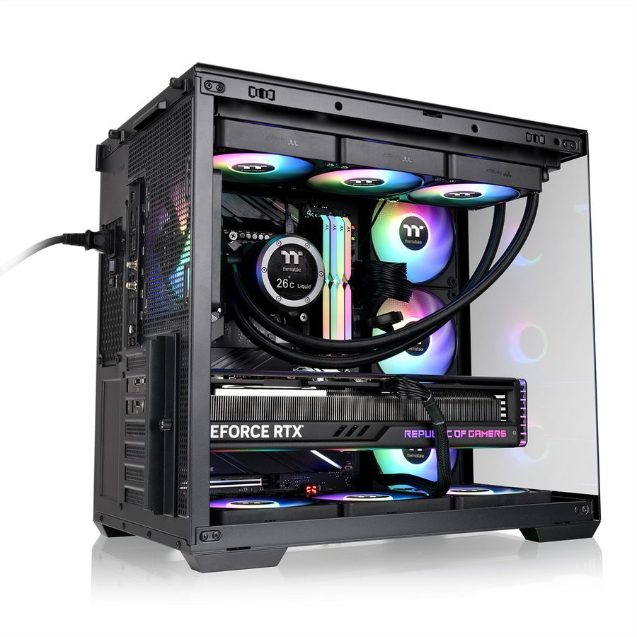 Thermaltake View 380 WS ARGB Mid Tower Gehäuse, schwarz