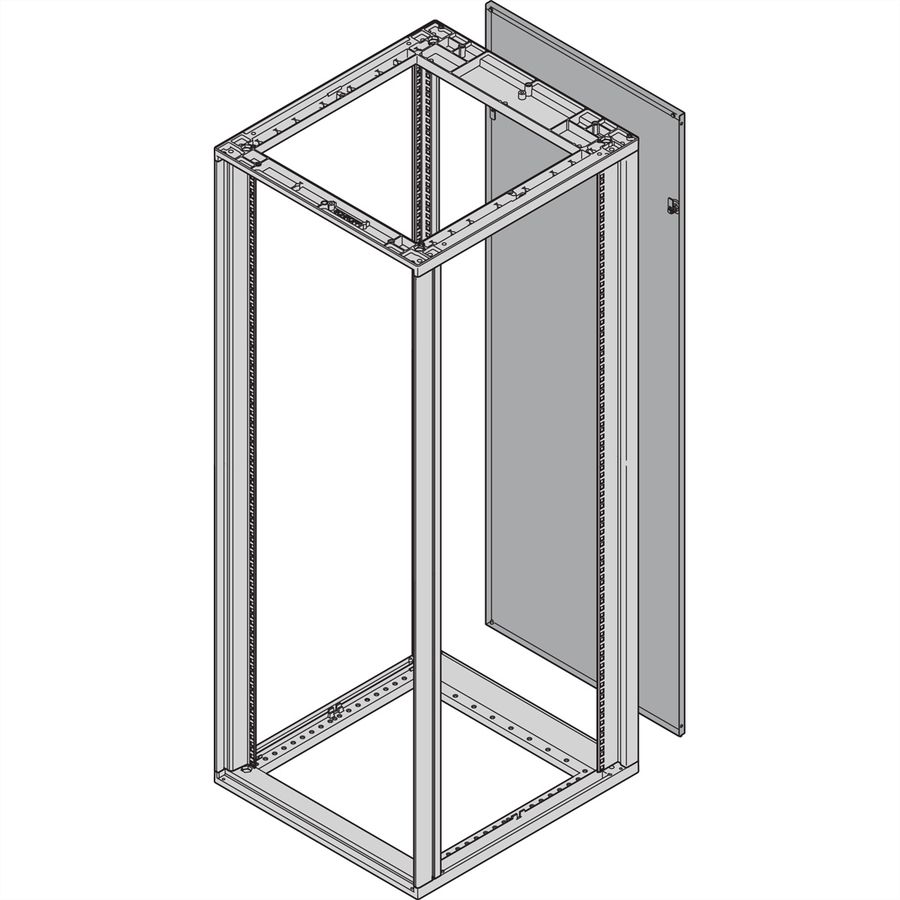 SCHROFF RUECKWAND 29HE 553B RAL7035