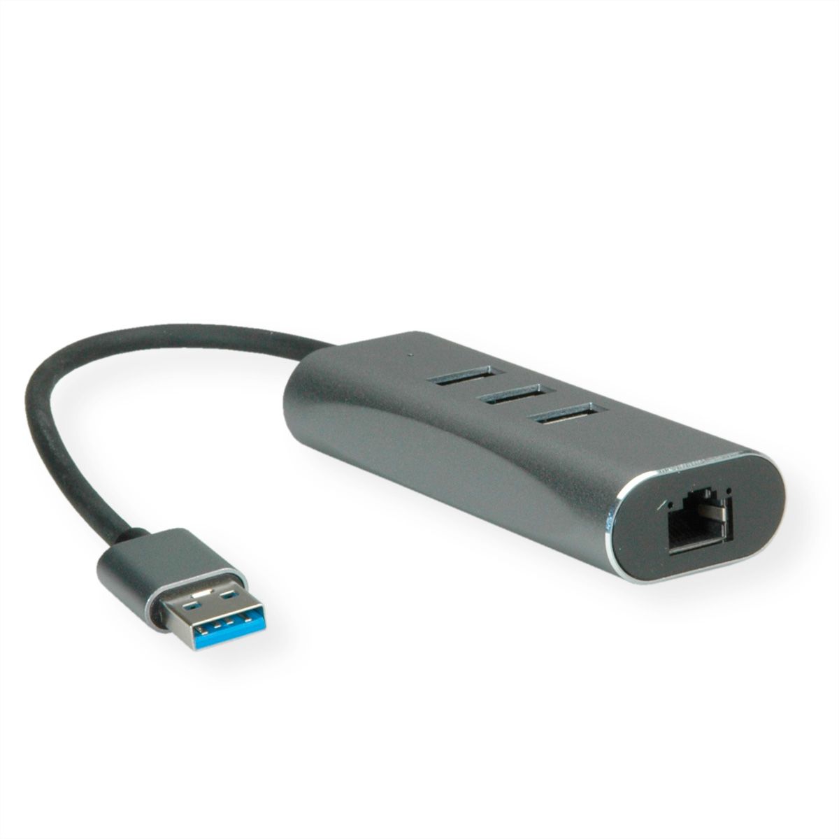 VALUE USB-A zu Gigabit Ethernet Konverter + Hub