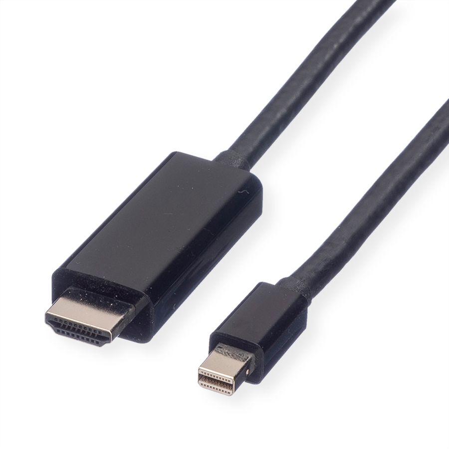 VALUE Mini DisplayPort Kabel, Mini DP-UHDTV, ST/ST, schwarz, 1 m