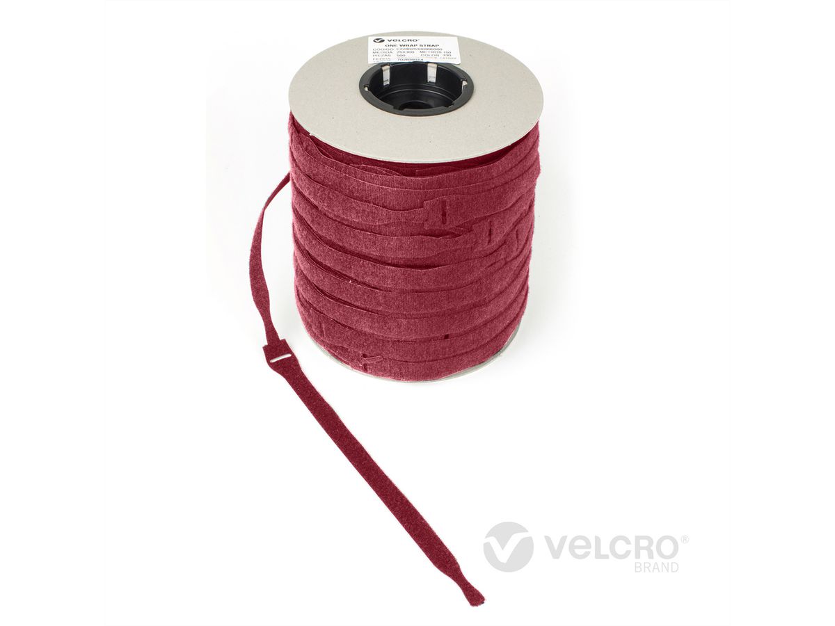 VELCRO® One Wrap® Strap 13mm x 200mm, 750 Stück, rot