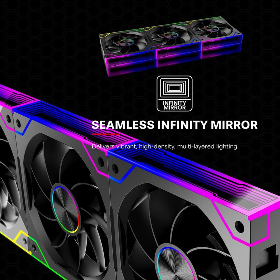 XILENCE Gaming Series XF073 ARGB Lüfter 3er Pack, XPF360R.ARGB Reverse Fan Design